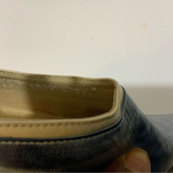 Serrano Mules sandals blue leather heels size 25 Mex us 8.5 - Picture 10 of 11